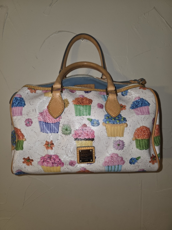 Dooney & Bourke Handbags - Dooney & Bourke White Cupcake Print Satchel